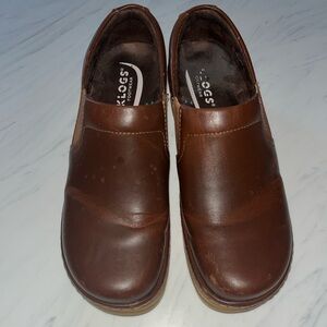 Klogs loafers leather brown clogs brown 8.5 m
